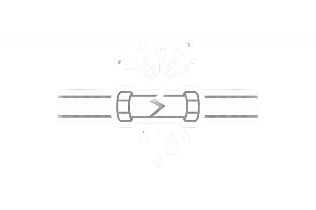 Sanitär Hartmann Notdienst - Rohrreinigung, Rohrbruch, Wasserschaden - Icon Rohrbruch